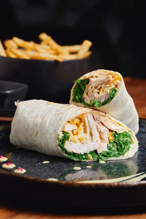 Wrap de Pavo/Incluye Papas fritas